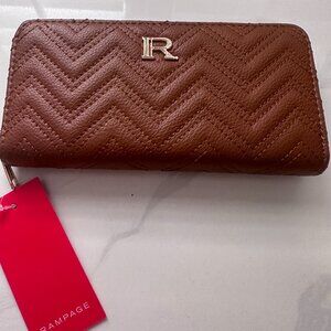 NWT Rampage Women Wallet Brown 4"x7.75"x.75"
